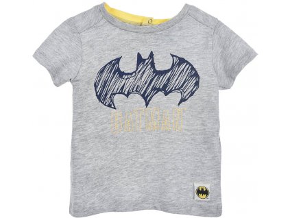 Batman kojenecké tričko bavlněné 6–24M šedé
