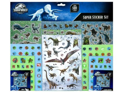 Samolepky dinosauři cca 500 ks