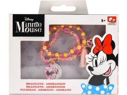 Náramky pro holky Minnie Mouse sada 2 ks