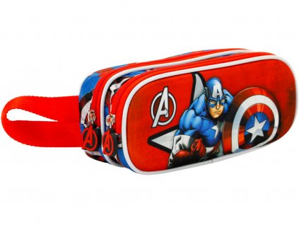 3D penál Avengers – dvoukomorový 3D