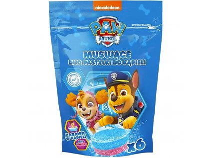 Šumivé barevné tablety do koupele Paw patrol