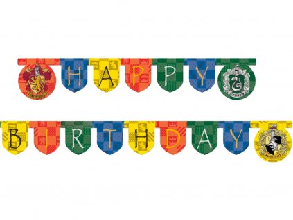 nápis happy birthday Harry Potter