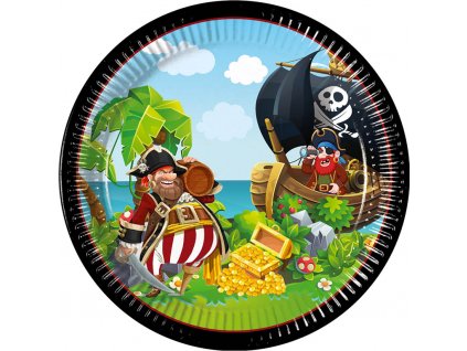 papírové talíře Piráti