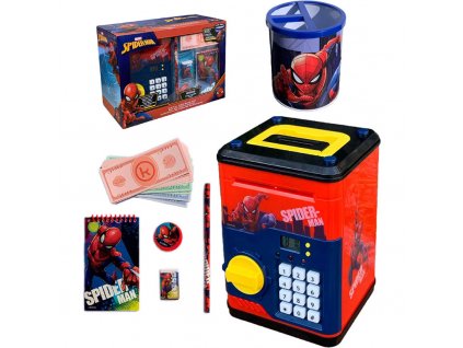 digitální pokladnička Spiderman