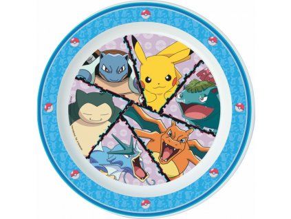 Dětský talíř Pokémon 22 cm plastový