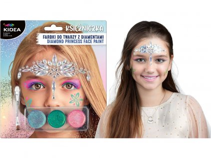 Dětský make-up princezna + samolepící diamanty