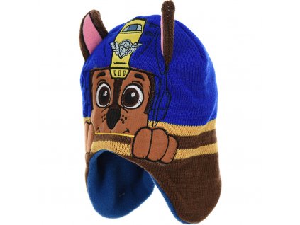 3D dětská zimní čepice Paw Patrol Chase 2–4 roky