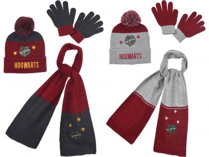 Dětská zimní sada Harry Potter – čepice, šála a rukavice