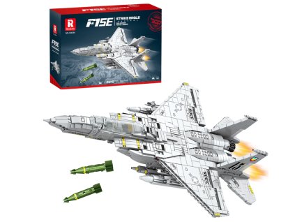 Model stíhačky F15E s výzbrojí a krabicí