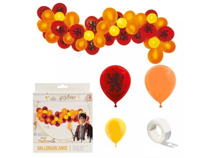 vyr 15802 0021808 sada na balonkovou girlandu harry potter nebelvir