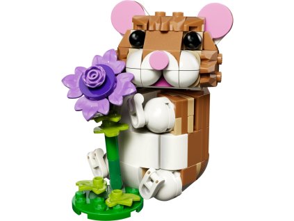 LEGO® Creator 3v1 Roztomilý křeček s květinou
