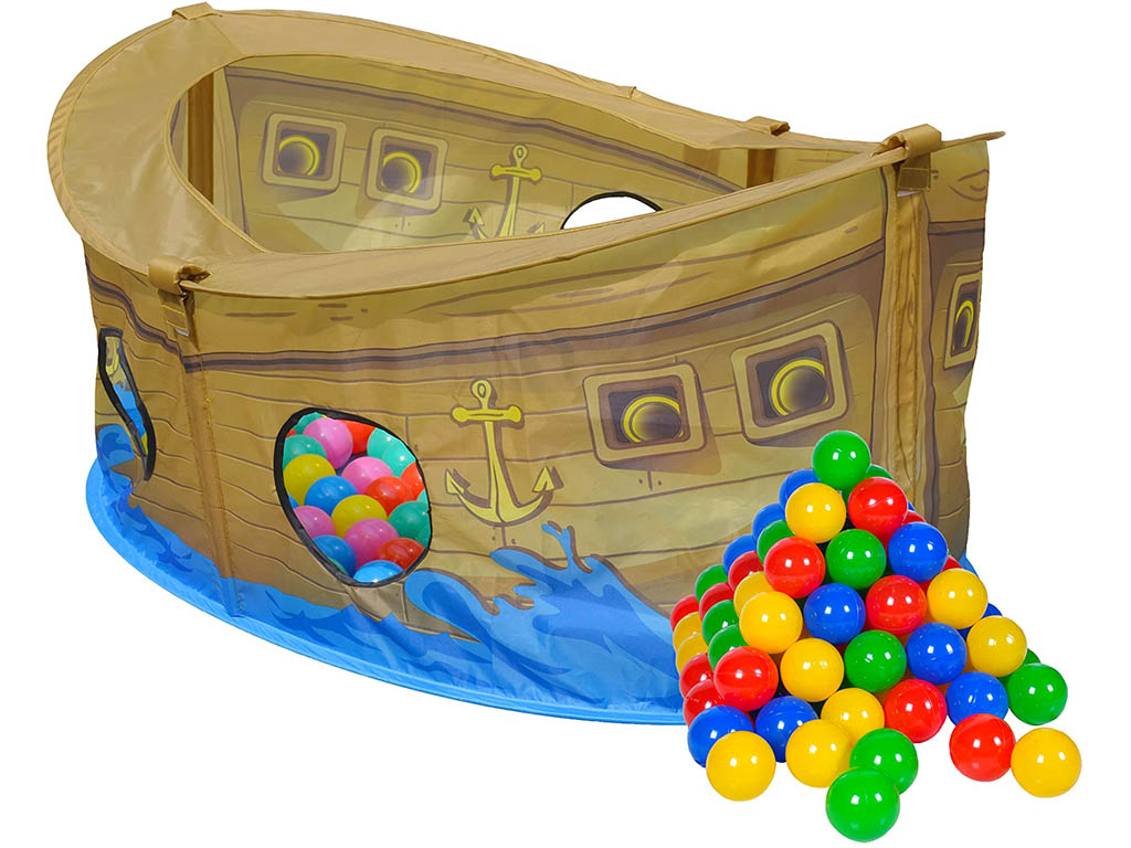 KNORRTOYS Dětský hrací stan bazén Skipper s míčky 50ks