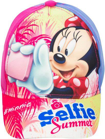 EUROSWAN Dětská kšiltovka Minnie Mouse Selfie růžová Velikost: 52