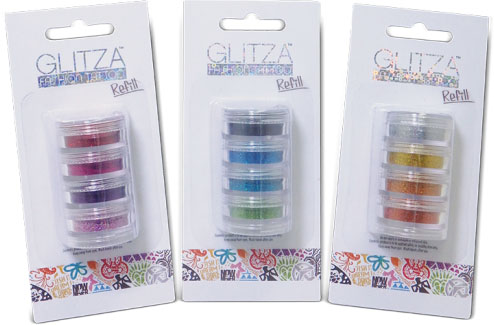 GLITZA Refill set / GLITZA Náhradní sada třpytkový pudr 4ks SET: SET 2