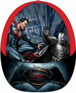 Dětská kšiltovka Batman vs. Superman červená bavlna vel. 52-54 Velikost: 52