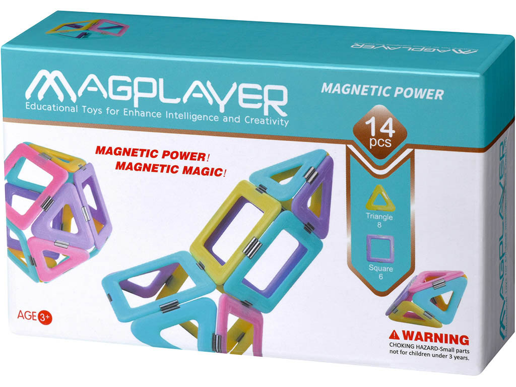 Magplayer magnetická stavebnice 14 ks