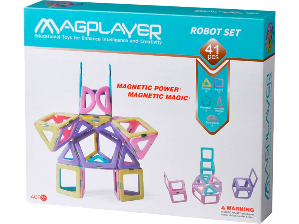 Magplayer magnetická stavebnice 41 ks