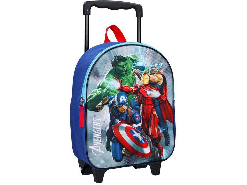 VADOBAG Batoh na kolečkách Avengers 3D 31cm modrý