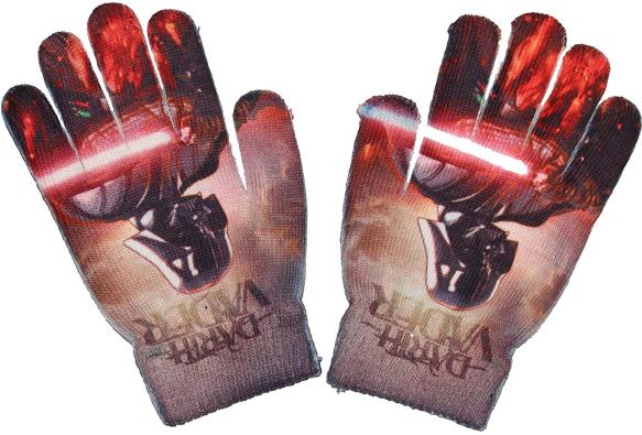 SUN CITY Dětské rukavice Star Wars Darth Vader Barva: ČERVENÁ