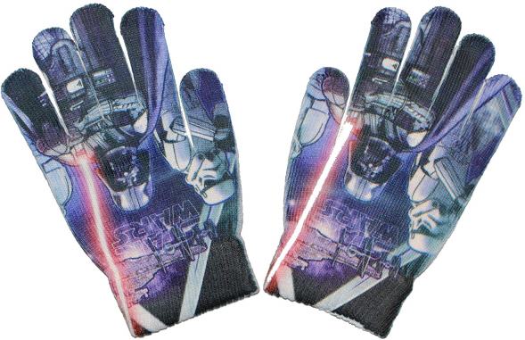 SUN CITY Dětské rukavice Star Wars Darth Vader Barva: MODRÁ