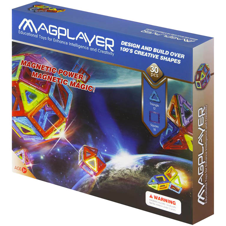 Magplayer magnetická stavebnice 30 ks