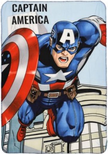 SUN CITY Fleecová / fleece deka Avengers Captain America 100x150