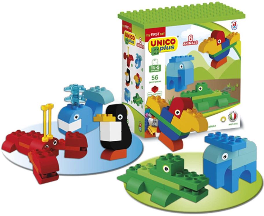 Unico Plus stavebnice Zvířátka kompatibilní 56 dílů