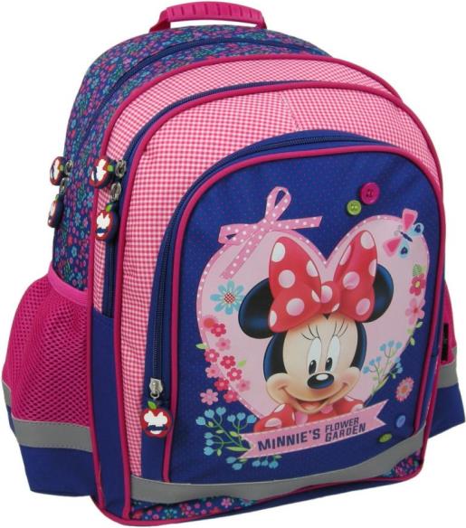 DERFORM Školní batoh Minnie Mouse ergonomický 38cm růžový