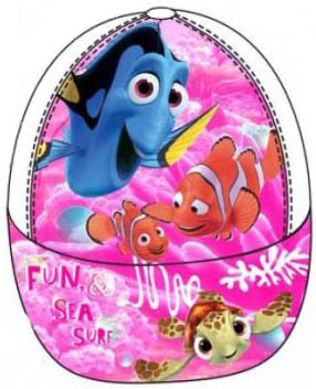 SUN CITY Dětská kšiltovka Hledá se Dory / Nemo bavlna velikost 50cm Barva: BÍLÁ 50