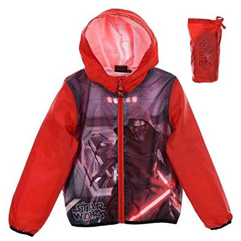 SUN CITY Dětská bunda s kapucí Star Wars červená Velikost: 104 (4 roky)
