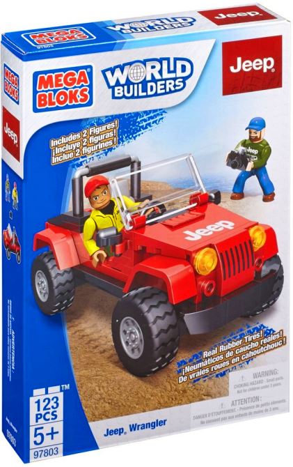 Stavebnice Mega Bloks World Builders Jeep Wrangler 123 dílů