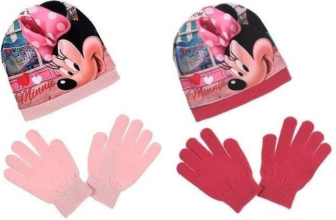 SUN CITY Čepice rukavice Minnie Mouse sada 2ks Velikost: 52