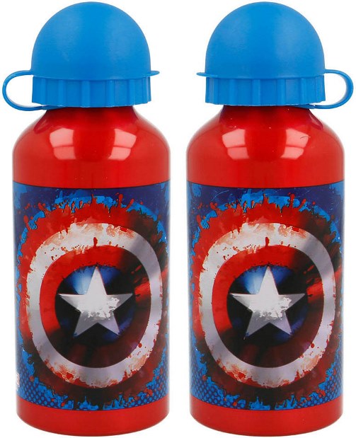 STOR ALU Láhev na pití Avengers Captain America 400ml