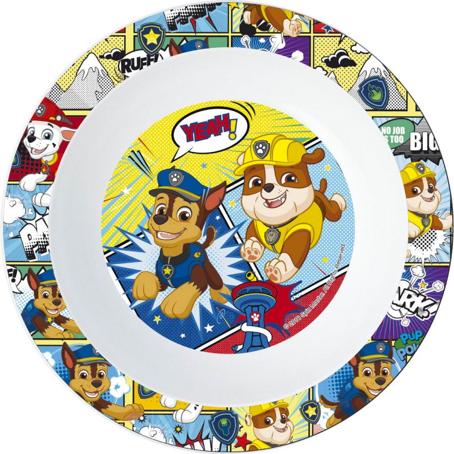 STOR Hluboký talíř Paw Patrol / miska Paw Patrol YEAH! 16cm