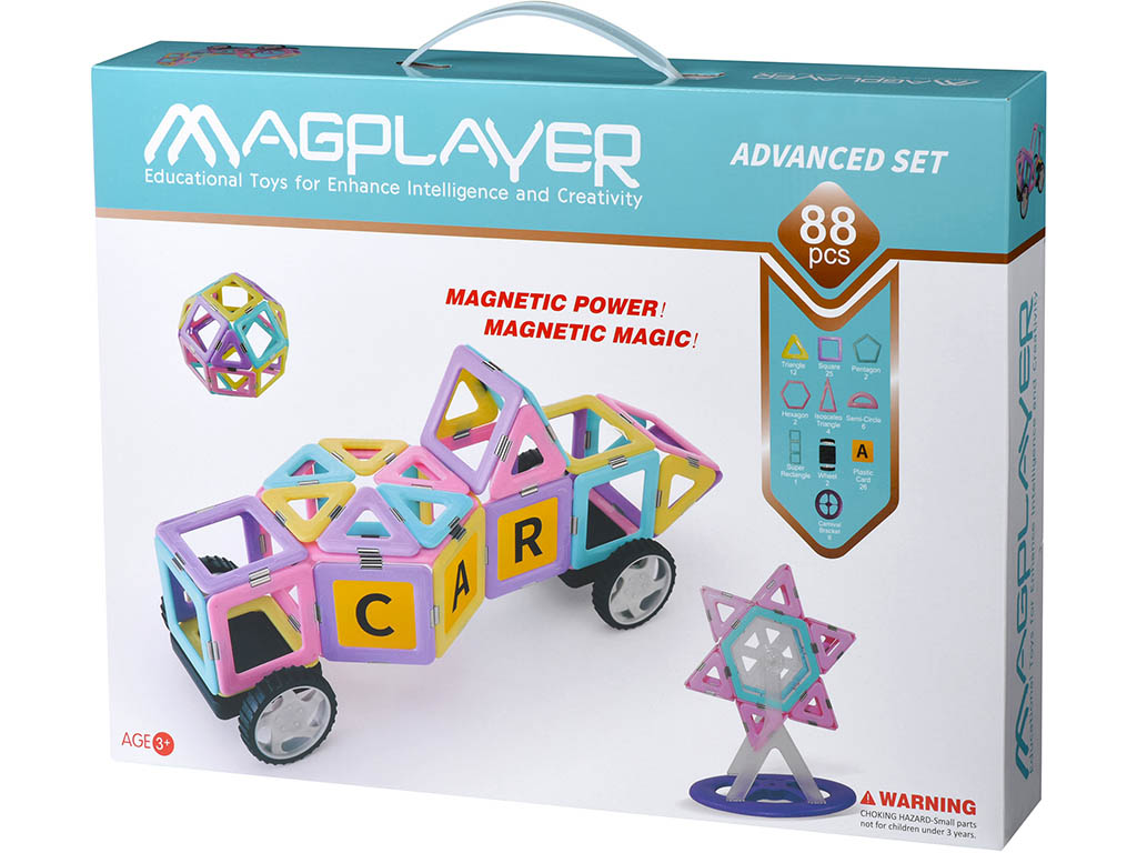 Magplayer magnetická stavebnice 88 ks