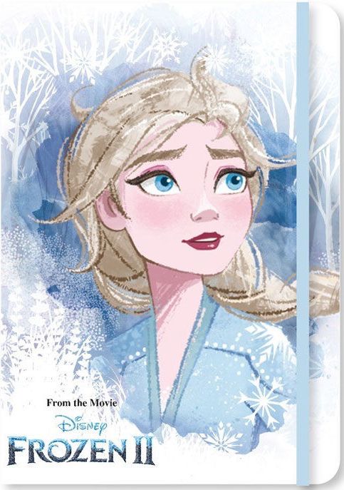 TOYCOMPANY Sešit A5 Frozen 2 / diář Frozen 2 linkovaný třpytivý