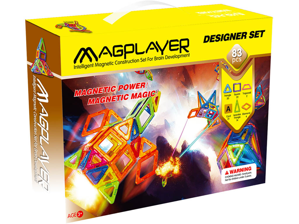 Magplayer magnetická stavebnice 83 ks