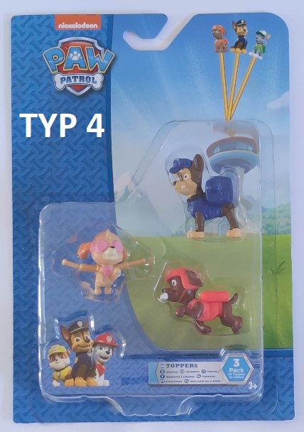 SAMBRO Paw Patrol figurky násady na tužky 3D sada 3ks TYP: TYP 4