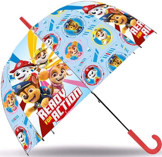 EUROSWAN Deštník Paw Patrol transparentní automatický 72cm