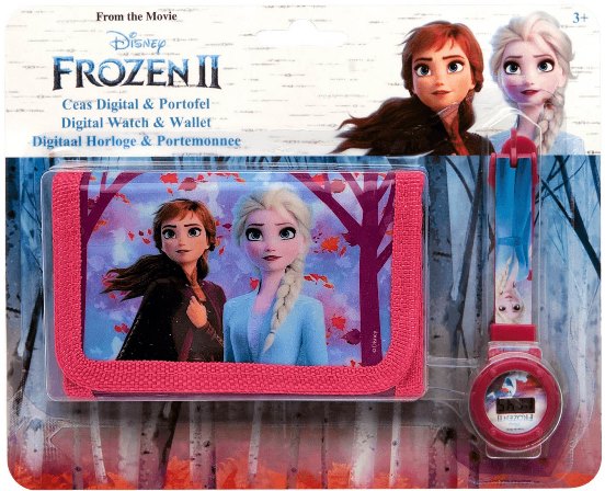 TOYCOMPANY Dárkový set hodinky a peněženka Frozen 2 Ledové království
