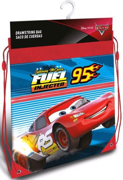 EUROSWAN Školní Sáček Cars / batůžek Cars Auta Fuel 30x41 cm