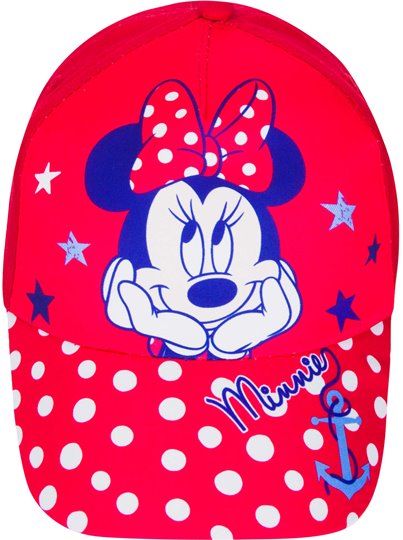 COOKIE Dětská kšiltovka Minnie Mouse červená