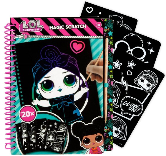 TOYCOMPANY L.O.L. Surprise škrabací obrázky - sešit 20 listů A5