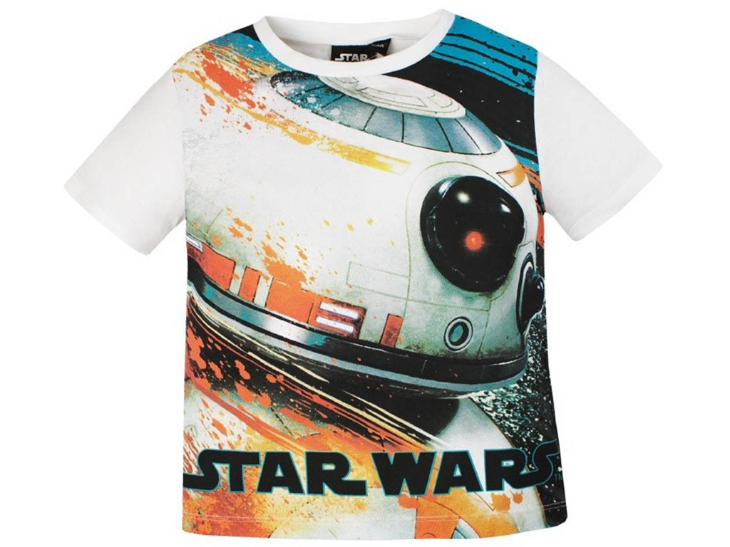 SUN CITY Dětské tričko Star Wars BB-8 bílé vel. 4 roky (104) Velikost: 104 (4 roky)