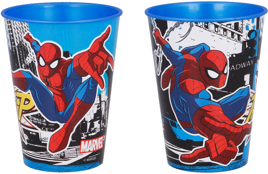 STOR Plastový kelímek Spiderman / hrnek Spiderman Streets 260 ml