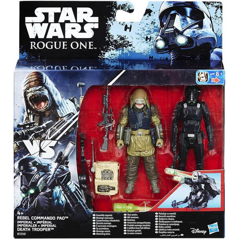 HASBRO Star Wars figurky Rebel Commando Pao a Death Trooper 10cm