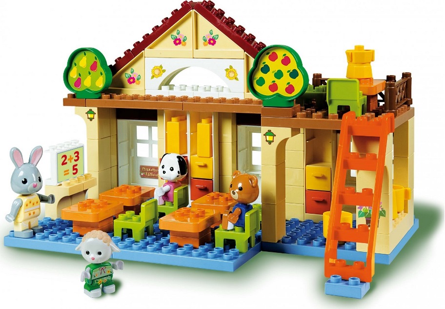 Unico Plus stavebnice Maximilian Families Škola kompatibilní 117 dílů
