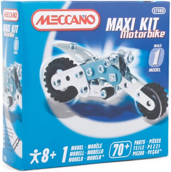 Stavebnice Meccano Maxi Kit Motorka 70 dílků