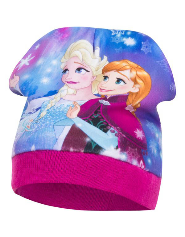 Dětská čepice Frozen Ledové království Anna a Elsa Velikost: RŮŽOVÁ 52