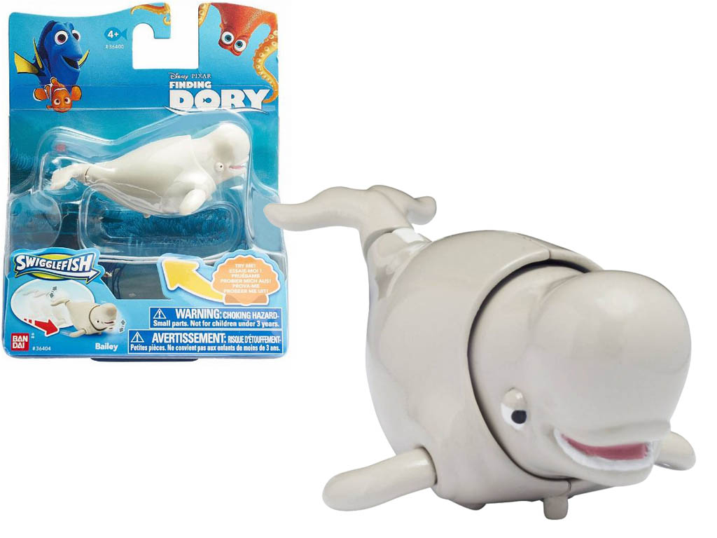 BANDAI Hledá se Dory Nemo Figurka na kolečkách Swigglefish - Bailey